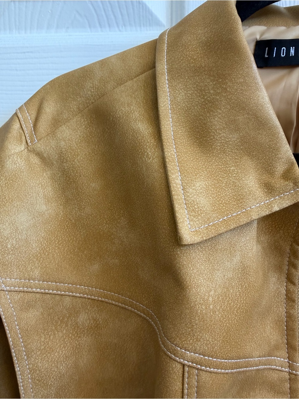Lioness Mustard Suede Zip-Up Bomber Jacket - Women's - Picture 4 of 7